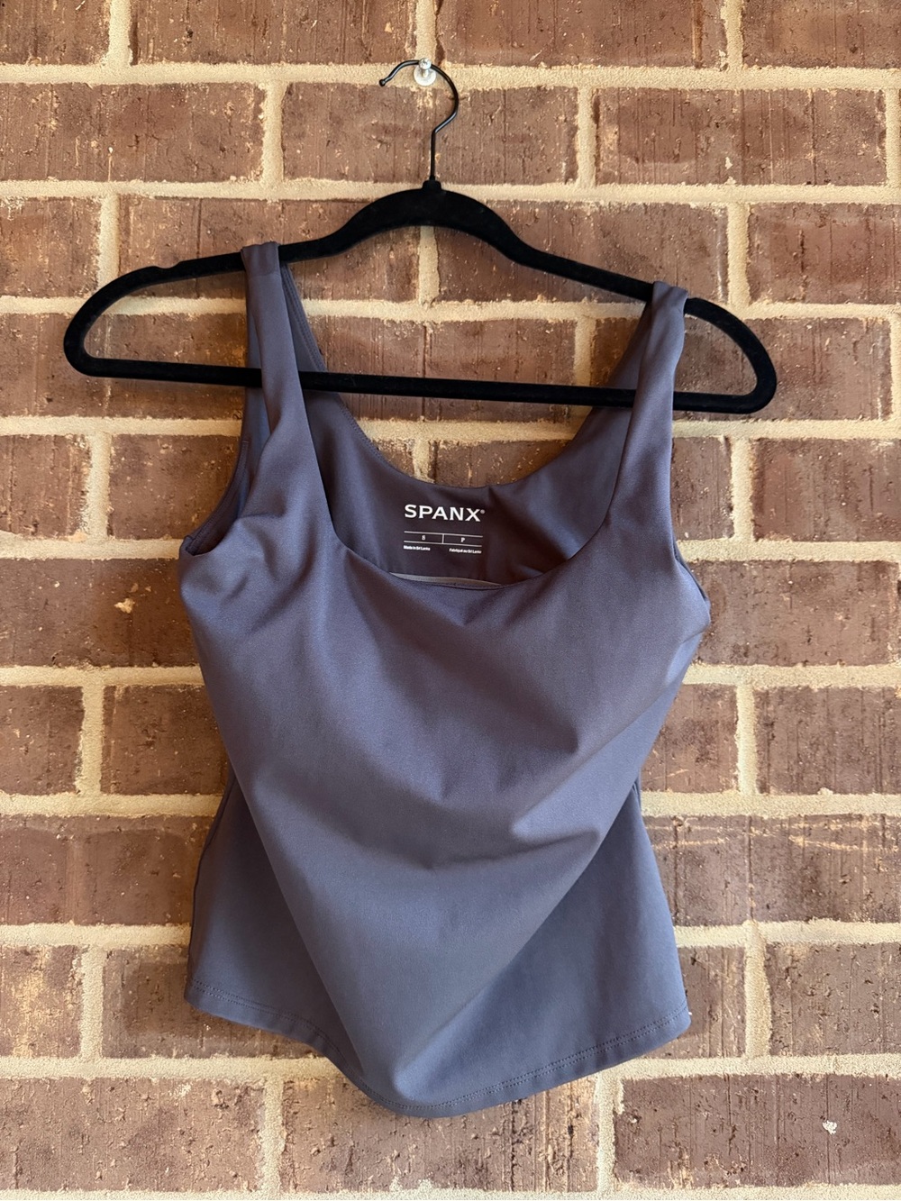 SPANX Slate Gray Scoop Neck Shaping Tank